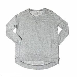 Z Supply Side Slit Oversized Crew Neck Sweatshirt
